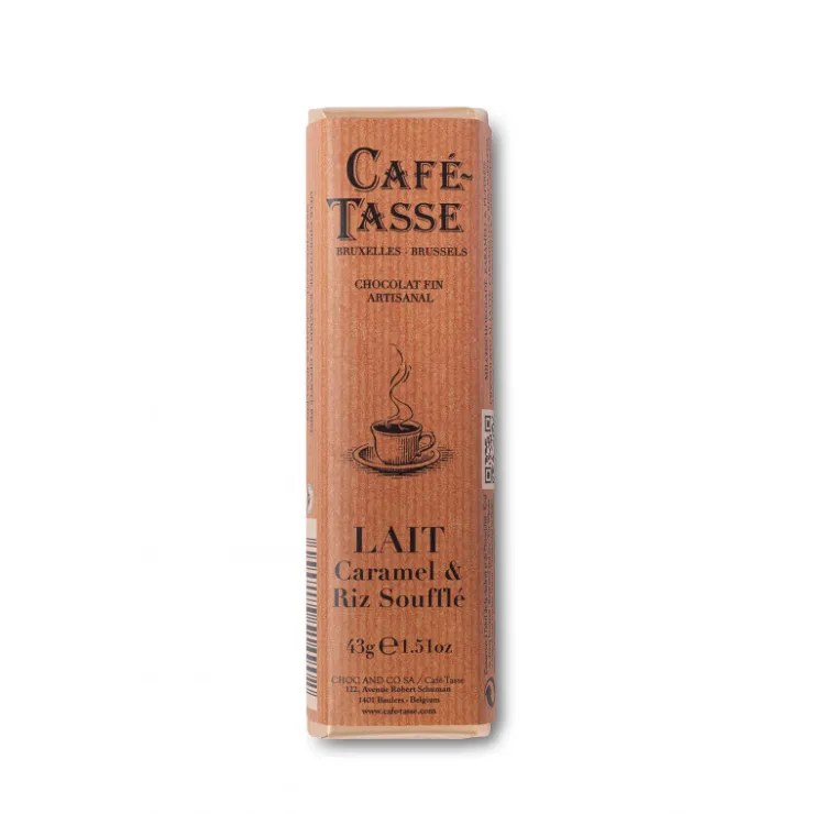 Barre de chocolat au lait caramel et riz soufflé 45g*Guy Demarle Discount
