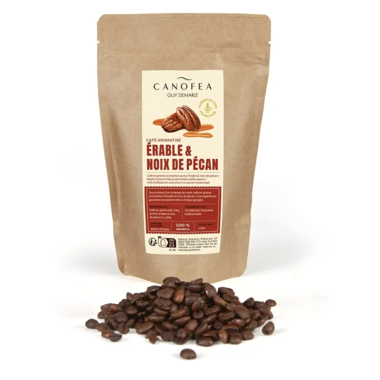 Café en grains aromatisé Érable & noix de pécan Canofea® 125g*Guy Demarle Flash Sale