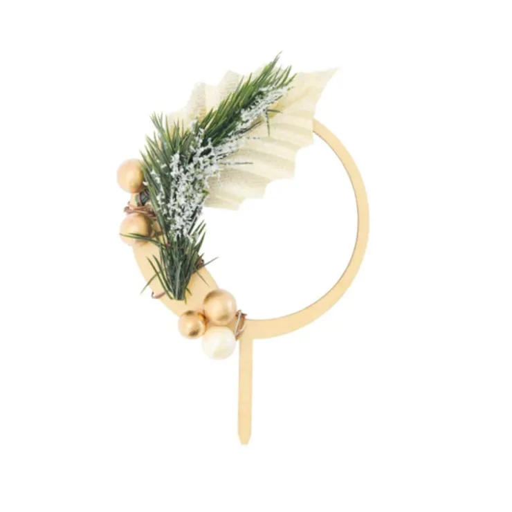 Cake topper bois Couronne de Noël*Guy Demarle Fashion