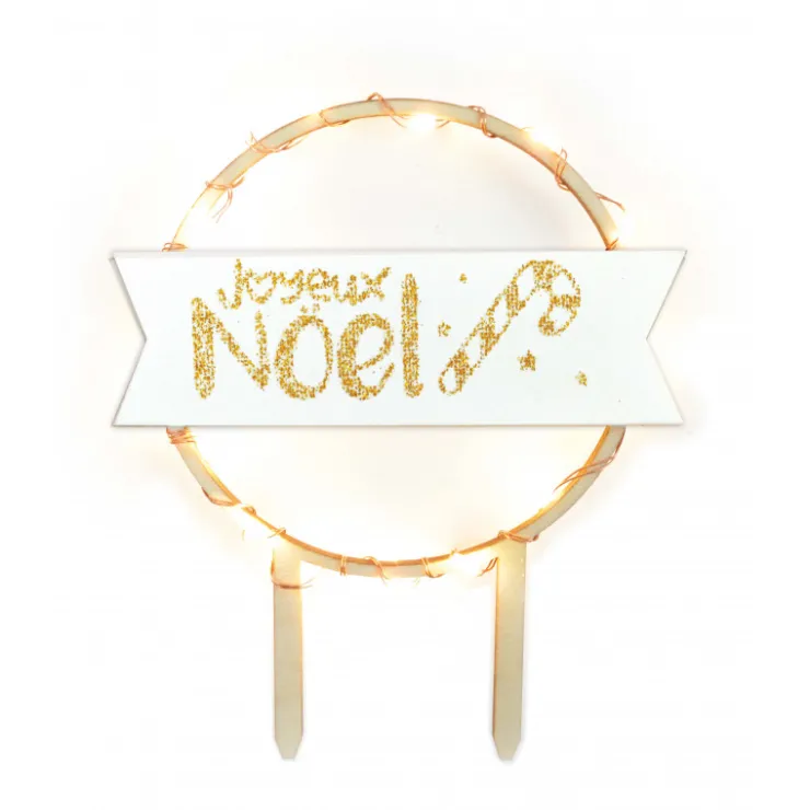 Cake topper led Joyeux Noël*Guy Demarle Online