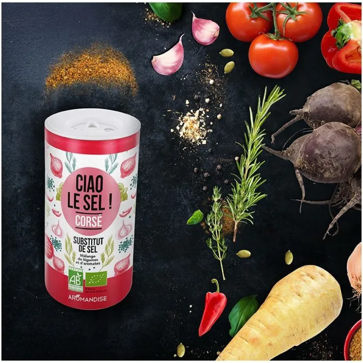 Ciao le sel ! Corsé - Substitut de sel, mélange de légumes et d'aromates bio, 70g*Guy Demarle Online