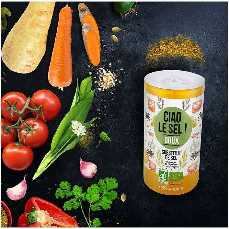 Ciao le sel ! Doux - Substitut de sel, mélange de légumes et d'aromates bio, 70g*Guy Demarle Flash Sale