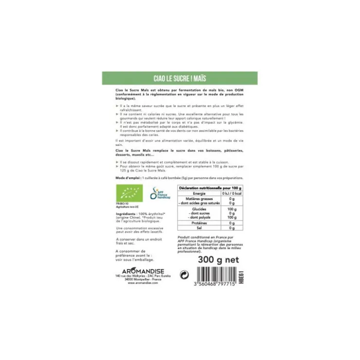Ciao le sucre, Maïs bio 300g*Guy Demarle Flash Sale