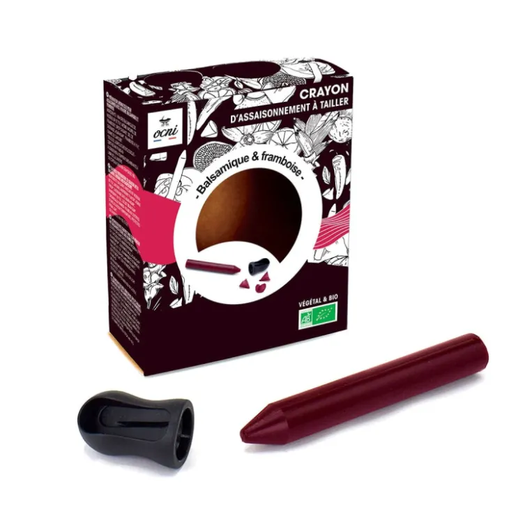 Crayon d'assaisonnement à tailler vinaigre balsamique et framboise BIO - OCNI*Guy Demarle New