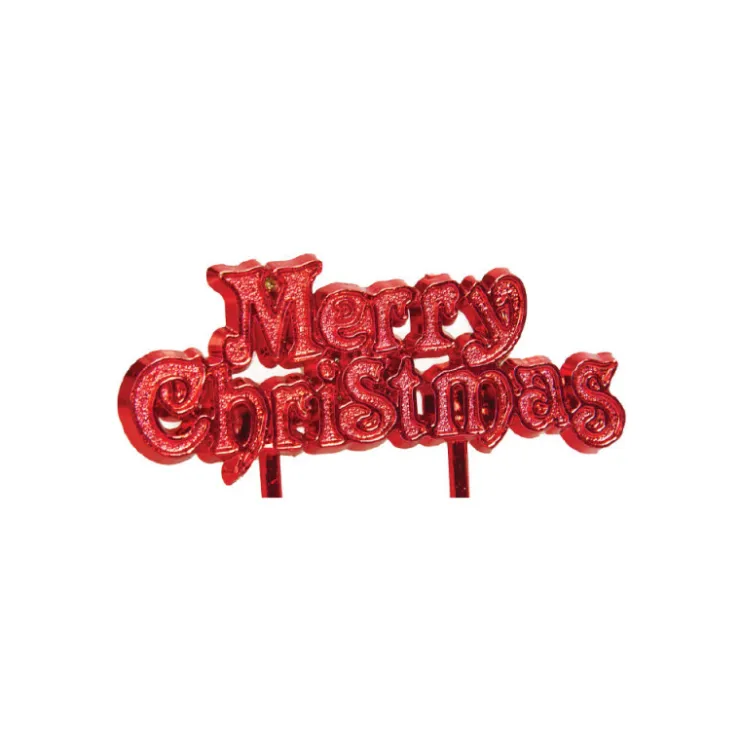 Décoration Merry Christmas rouge 4x7cm*Guy Demarle Cheap