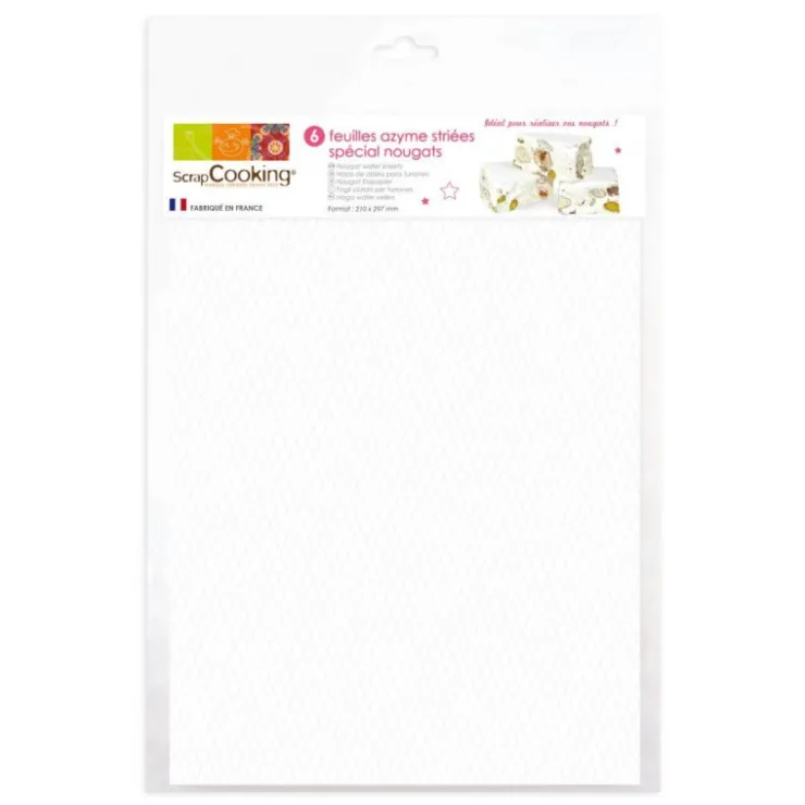 6 feuilles en azyme striées spéciales nougat*Guy Demarle Flash Sale