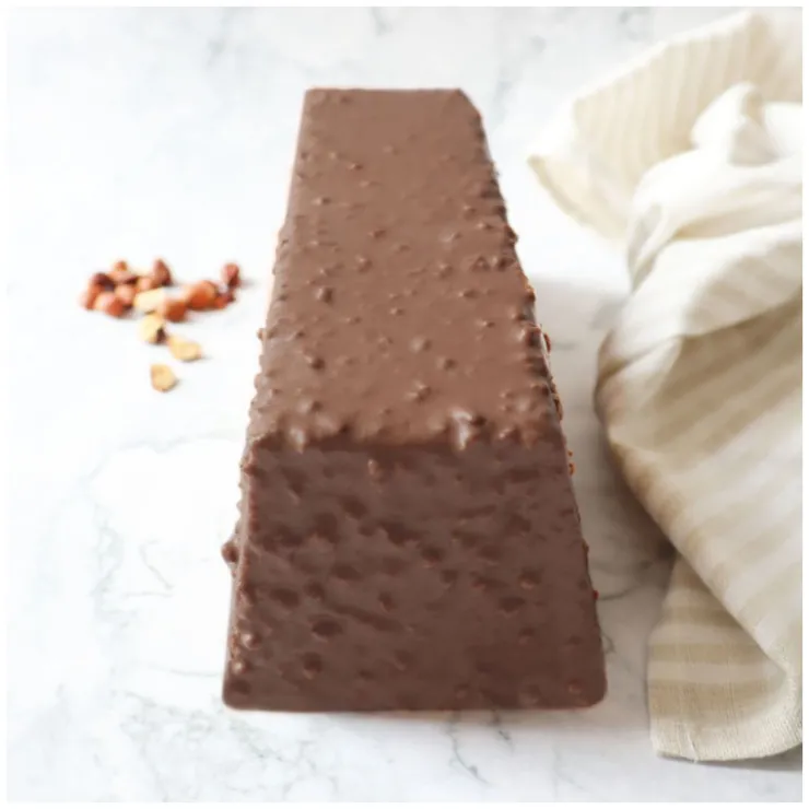 Glaçage rocher chocolat noir, noisettes et amandes 400g*Guy Demarle Fashion