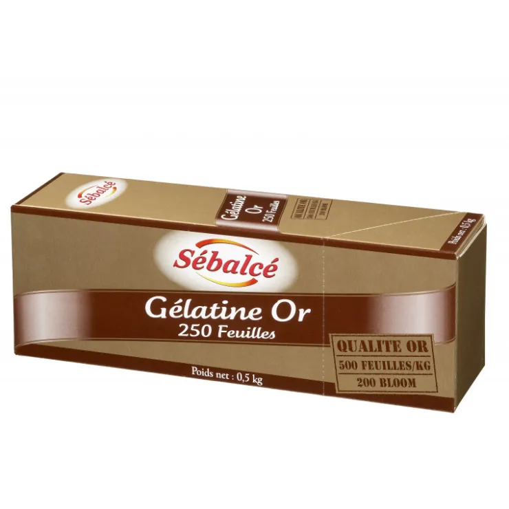 Gélatine de Porc Or 250 feuilles (0,5kg)*Guy Demarle Shop
