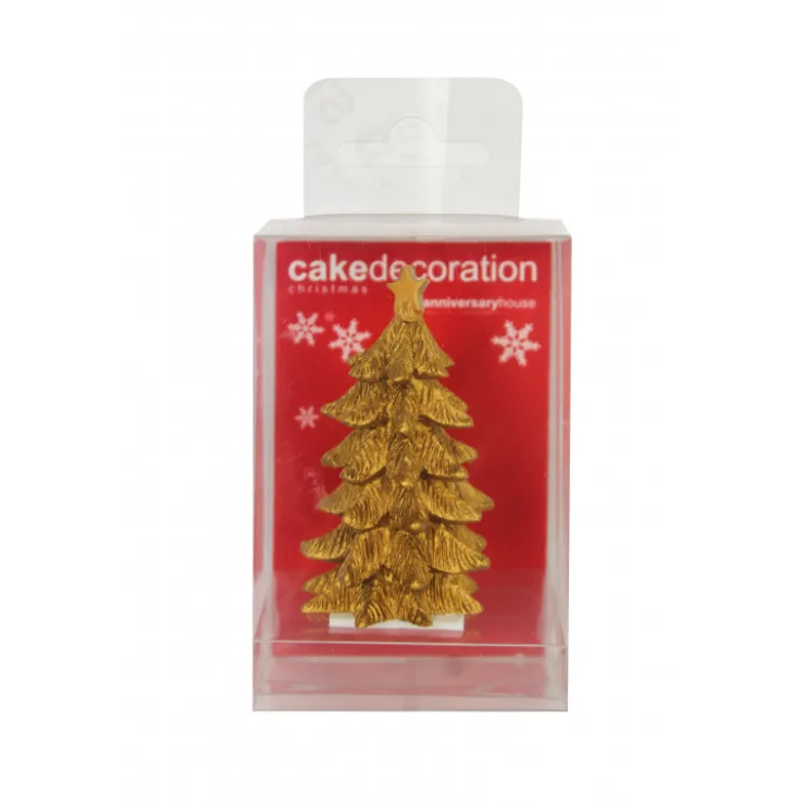 Grand sapin doré décoratif en résine 4x6,8cm*Guy Demarle Clearance