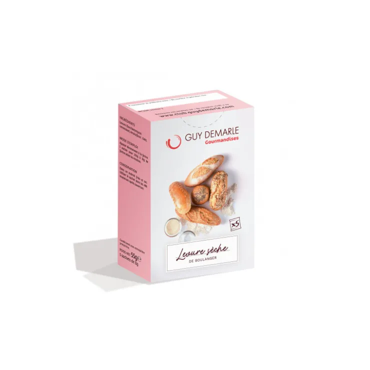 Levure sèche de boulanger, 5 sachets de 11 g*Guy Demarle Discount