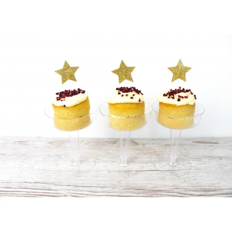 Lot de 12 décorations : Etoiles dorées, 6,5 cm*Guy Demarle Flash Sale