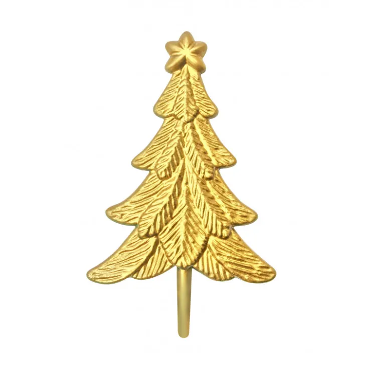 Lot de 6 décorations: Sapins de Noël dorés*Guy Demarle Sale