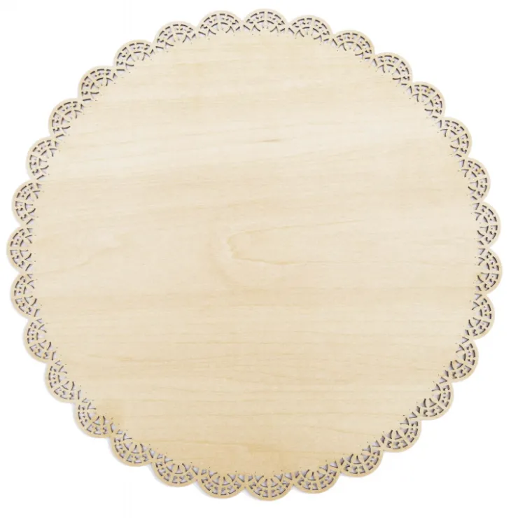 Plat rond dentelle bois ø 29cm*Guy Demarle Online