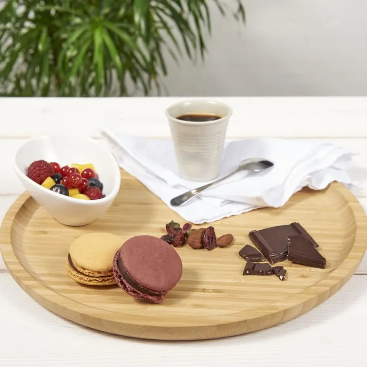 Plateau en bambou rond*Guy Demarle Sale