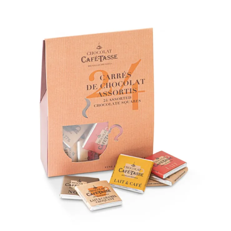 Pochette 24 carrés de chocolat napolitains- 6 goûts 120g*Guy Demarle Fashion