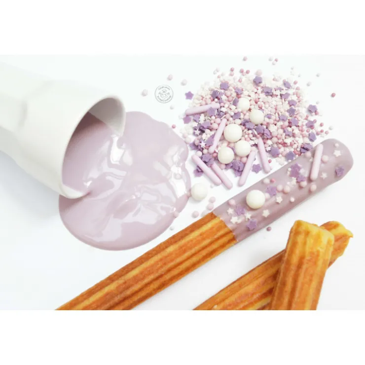 Pot décors sucrés mix rods lilas 70g*Guy Demarle Sale