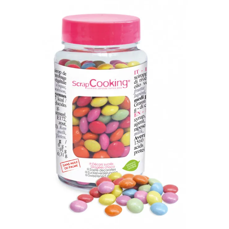 Pot de décors sucrés dragées "choco multicolores" 75g*Guy Demarle Cheap