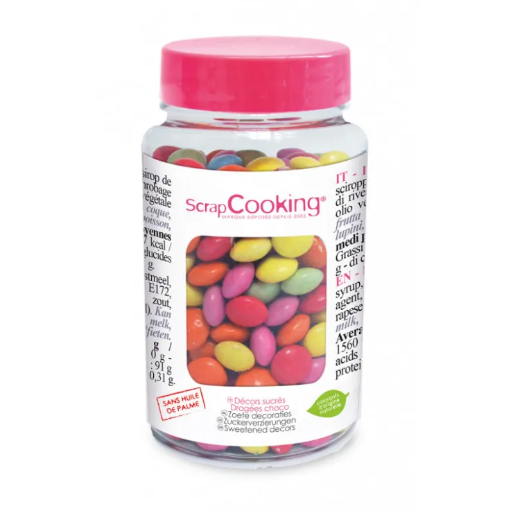 Pot de décors sucrés dragées "choco multicolores" 75g*Guy Demarle Cheap