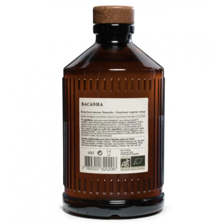 Sirop de noisette brut - Biologique - 400 ml*Guy Demarle Discount