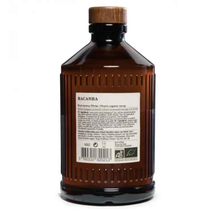 Sirop de pêche brut - Biologique - 400 ml*Guy Demarle Best Sale