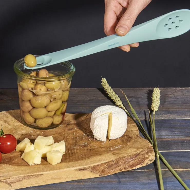Spatule double embout cuillères ajourées - Bleu*Guy Demarle Flash Sale