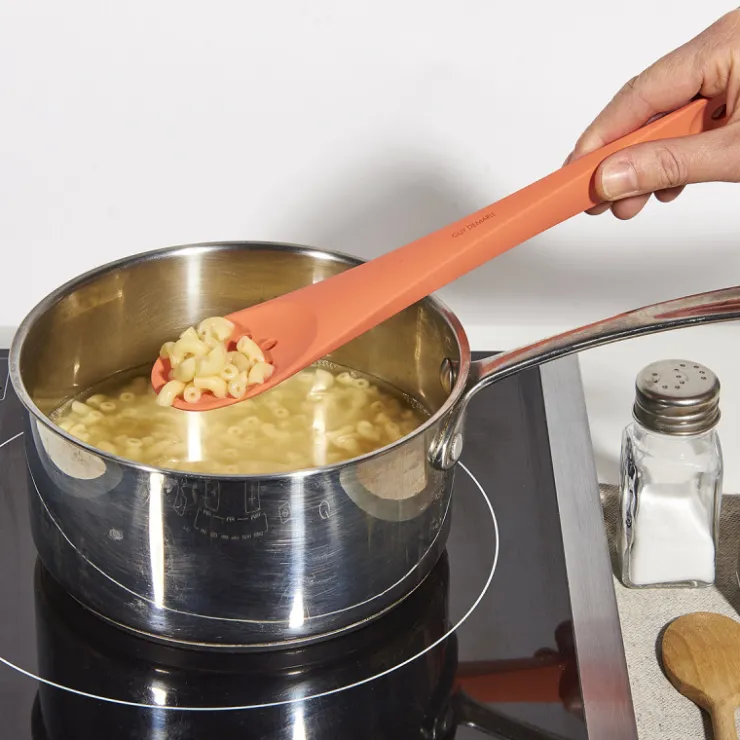 Spatule double embout cuillères ajourées - Corail*Guy Demarle Online