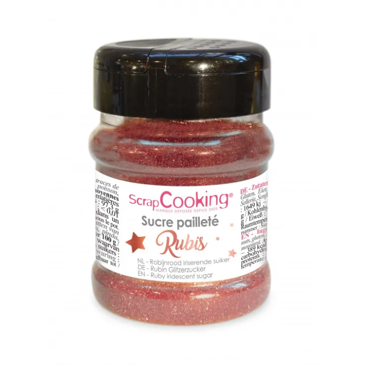Sucre pailleté Rubis 160g*Guy Demarle Sale